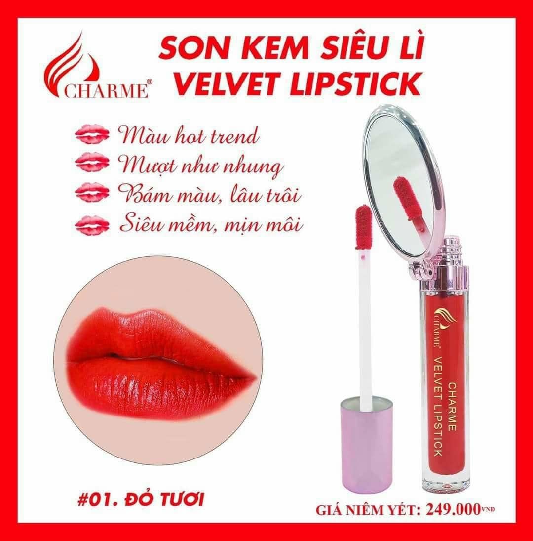  Son Kem Lì Charme Velvet Lipstick 