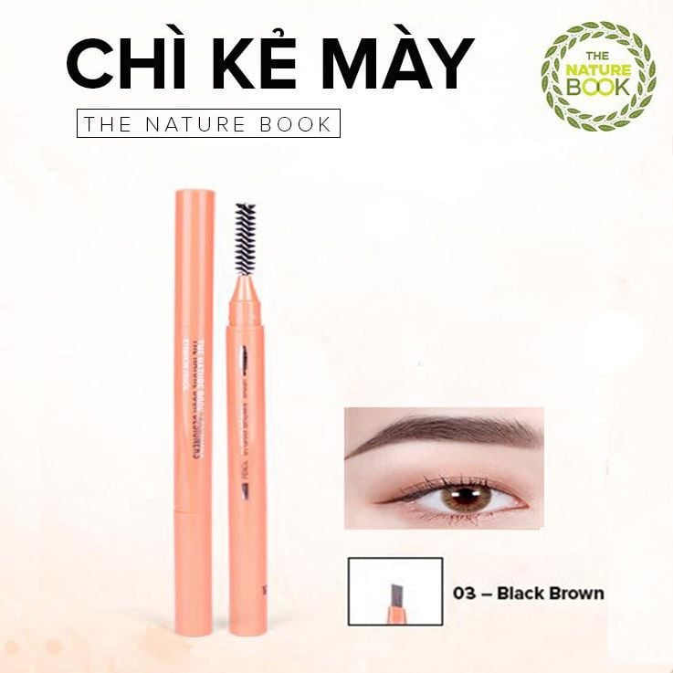  Chì Kẻ Mày The Nature Book Design Eyebrow Pencil 0.3g 