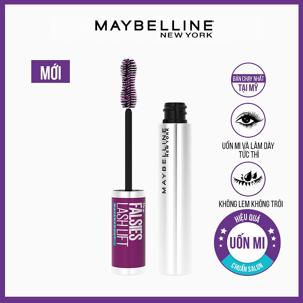  Mascara Maybelline Làm Cong Mi Falsies Lash Lift Mascara 8ml 