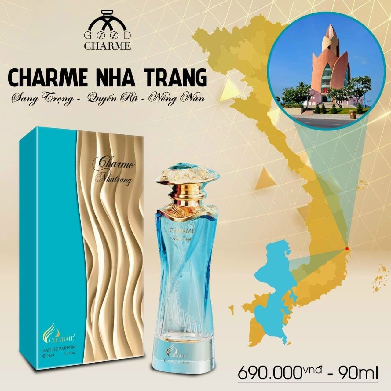 Nước Hoa Nữ Charme Nha Trang 90ml (Thanh Lý Hàng Trưng Bày Ko Hộp)