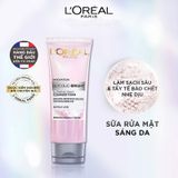  Sữa Rửa Mặt Sáng Da L'oreal Paris Glycolic-Bright Glowing Daily Cleanser Foam 100ml 