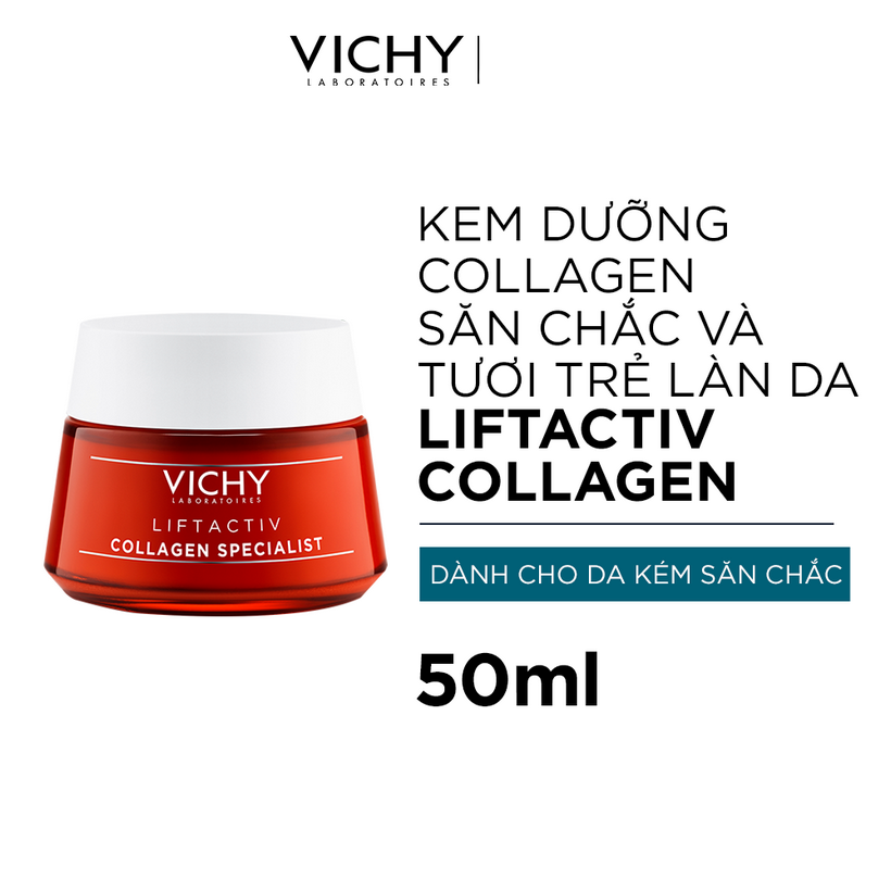 Kem Dưỡng Vichy Collagen Chuyên Biệt Dành Cho Cả Ngày Và Đêm Cải Thiện Dấu Hiệu Lão Hóa Do Thiếu Hụt Collagen 50ml