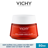  Kem Dưỡng Vichy Collagen Chuyên Biệt Dành Cho Cả Ngày Và Đêm Cải Thiện Dấu Hiệu Lão Hóa Do Thiếu Hụt Collagen 50ml 