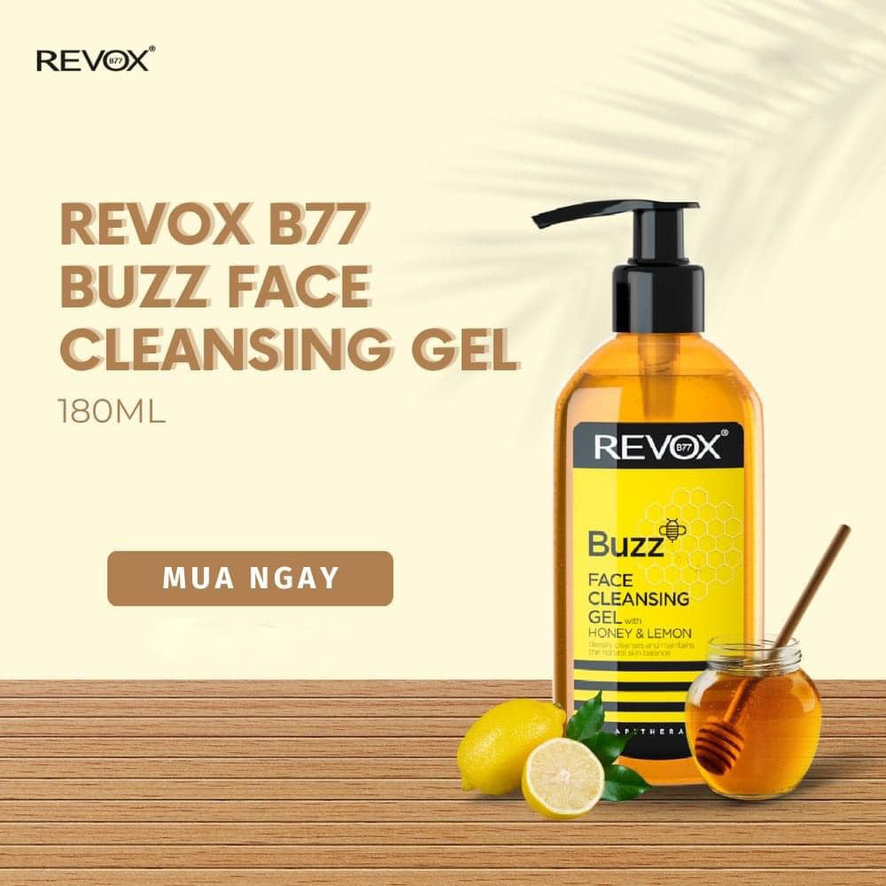 Gel rửa mặt Revox B77 Buzz chiết xuất mật ong và chanh 180ml
