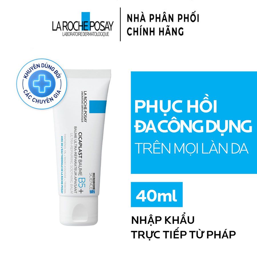  Kem Dưỡng La Roche Posay Làm Dịu Và Phục Hồi Da Kích Ứng Nhạy Cảm Cicaplast Baume B5+ Soothing Repairing Balm 40ml 