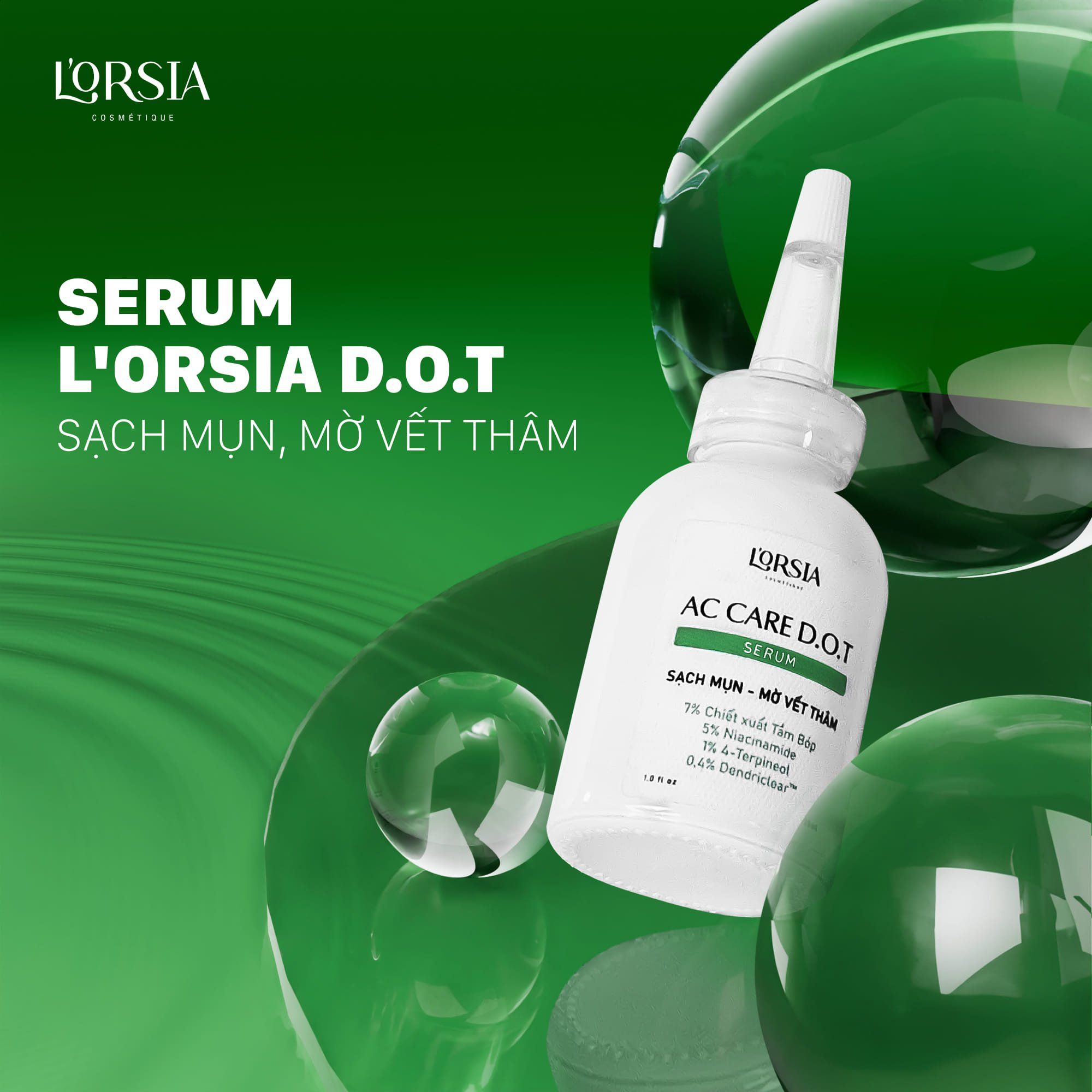  Serum L’orsia sạch mụn, mờ vết thâm D.O.T 30ml 