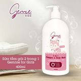  Sữa tắm gội 2 trong 1 Gennie Girl 400ml 