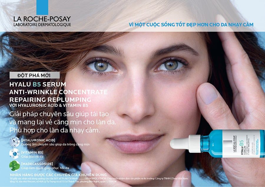  Serum La Roche Posay Giúp Tái Tạo và Phục Hồi Da Hyalu B5 Serum 30ml 