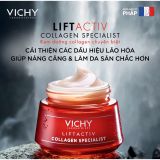  Kem Dưỡng Vichy Collagen Chuyên Biệt Dành Cho Cả Ngày Và Đêm Cải Thiện Dấu Hiệu Lão Hóa Do Thiếu Hụt Collagen 50ml 