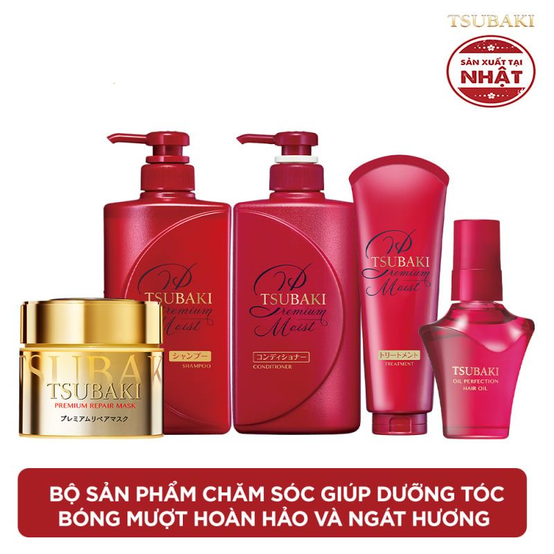  Bộ sản phẩm chăm sóc Tsubaki giúp dưỡng tóc bóng mượt hoàn hảo và ngát hương 