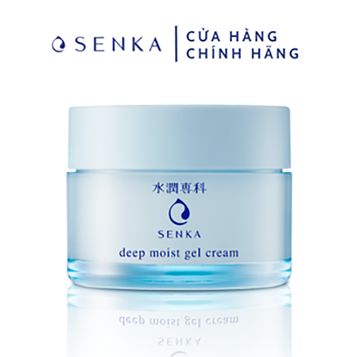  Mặt Nạ Ngủ Senka Cấp Ẩm Chuyên Sâu Dạng Gel Deep Moist Gel Cream 50g 