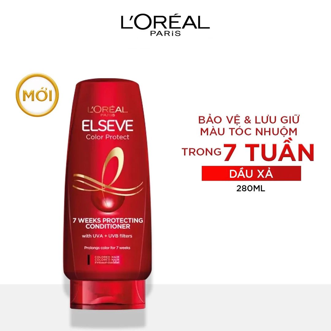  Dầu Xả LOreal Paris Bảo Vệ Dành Cho Tóc Nhuộm Elseve Color Protect 7 Weeks Protecting Conditioner 280ml 