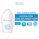  Sữa Chống Nắng Senka Kiềm Dầu, Mịn Lì Cho Da Dầu Perfect UV Milk SPF50+ PA++++ 40ml 
