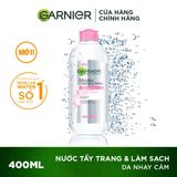  Nước Tẩy Trang Garnier Dành Cho Da Nhạy Cảm Micellar Cleansing Water For Sensitive Skin 400ml 