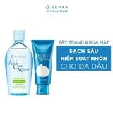  Bộ đôi Senka làm sạch cho mọi loại da (Nước Tẩy Trang Senka Fresh 230ml + SRM Tạo Bọt Senka Perfect Whip 120g) 