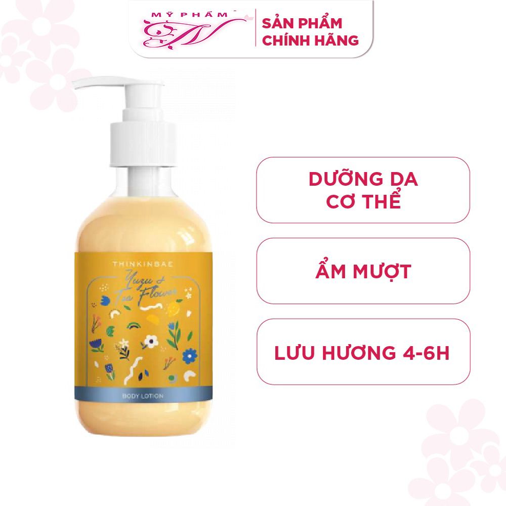  Sữa dưỡng thể Thinkinbae hương Trái Yuzu & Hoa Trà Trắng 300ml 