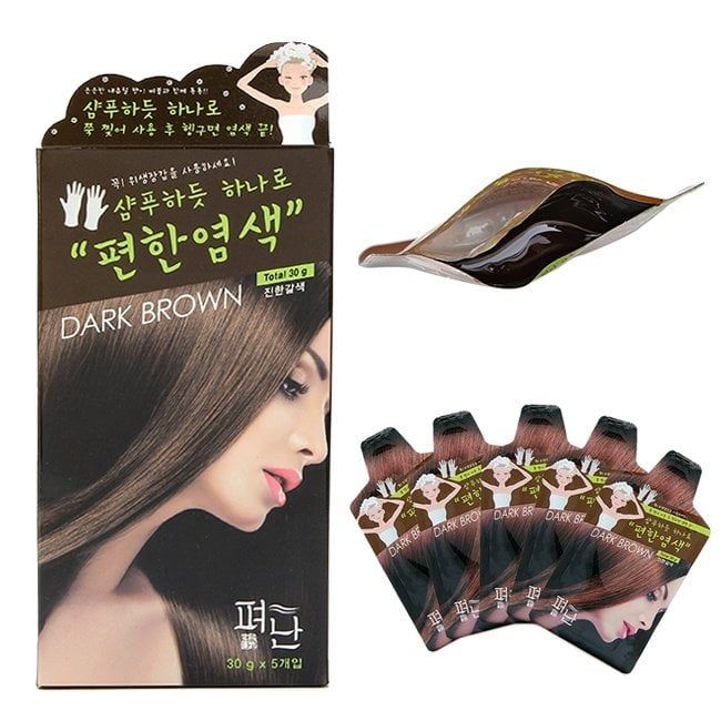 Want to step up your hair game with K-beauty? Dyeing Pyeonan herbal hair dye from South Korea is the answer! This hair dye is made with 13 kinds of natural herbal extracts and provides long-lasting color. Check out our gorgeous image to see the beautiful shades you can achieve with Dyeing Pyeonan.