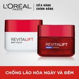  Bộ Kem Dưỡng Chống Lão Hoá Giảm Nếp Nhăn Ngày Và Đêm Loreal Paris Revitalift 50ml 