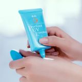  Tinh Chất Chống Nắng Senka Nâng Tông Sáng Mượt Da Dầu Perfect UV Essence SPF50+ PA++++ 50g 