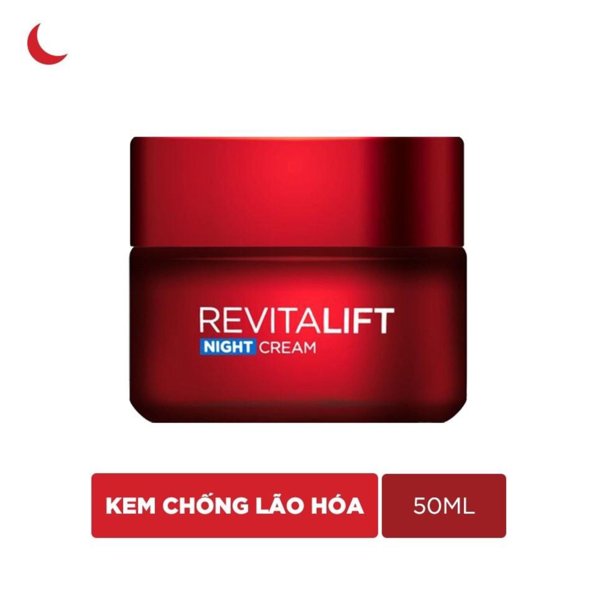  Kem Dưỡng Săn Chắc Da Và Giảm Nếp Nhăn Ban Đêm Loreal Revitalift 50ml 