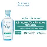  Nước Tẩy Trang Senka Cấp Ẩm Dưỡng Sáng Da All Clear Water Micellar Formula Bright 230ml 