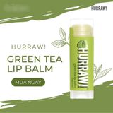  Son dưỡng môi Hurraw! Balm 4.8g/.17oz Mỹ - Hương Trà Xanh (Không màu) 