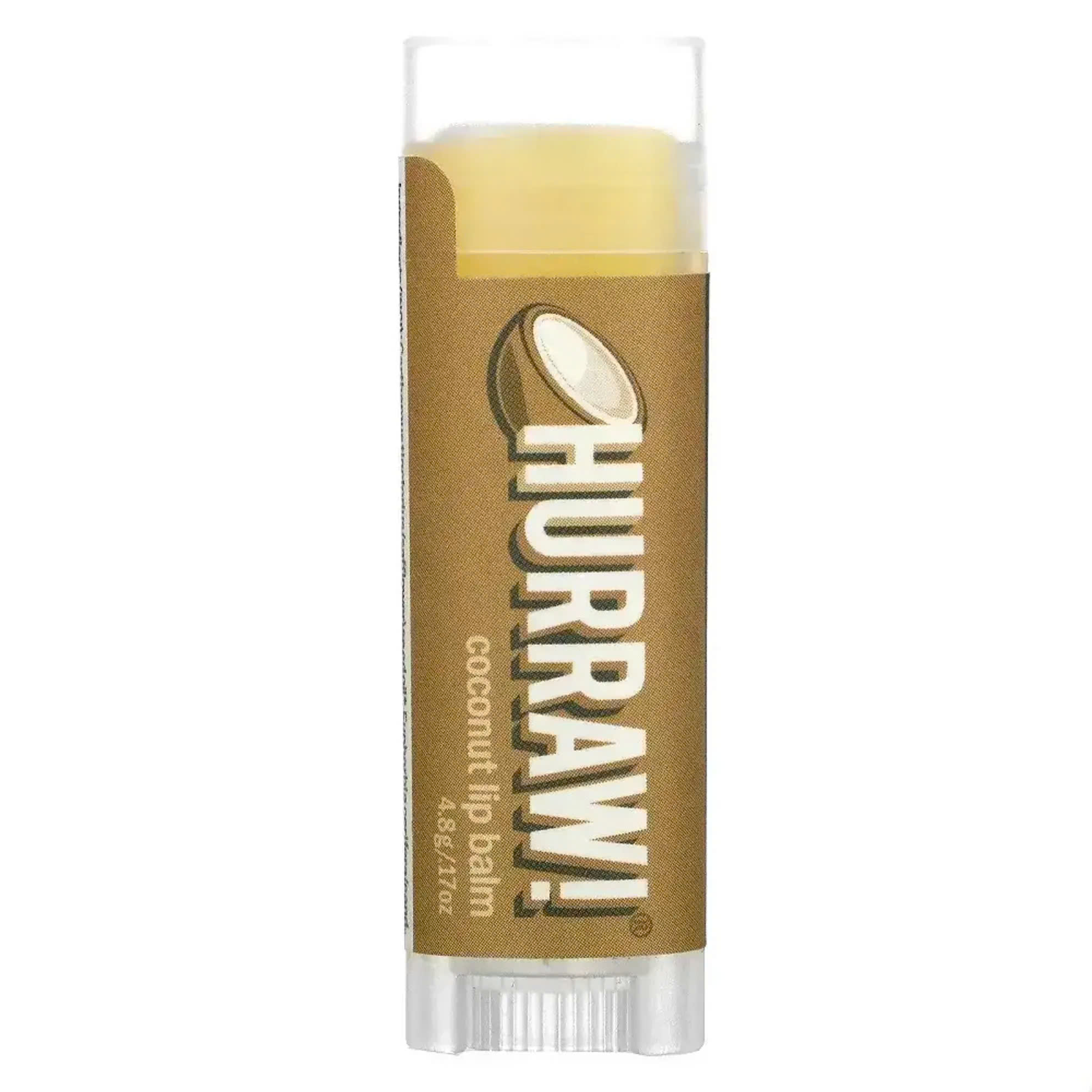 Son dưỡng môi Hurraw! Balm 4.8g/.17oz Mỹ - Hương Hương Dừa (Không màu)