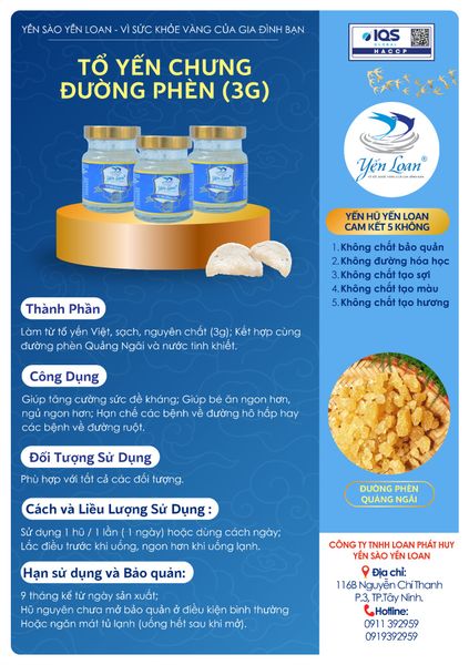 Lốc 8 Hũ - Loại 3g Yến/ hũ Chưng Đường Phèn Phù Hợp Với Trẻ Em Và Người Lớn Tuổi Sức Nhai Kém