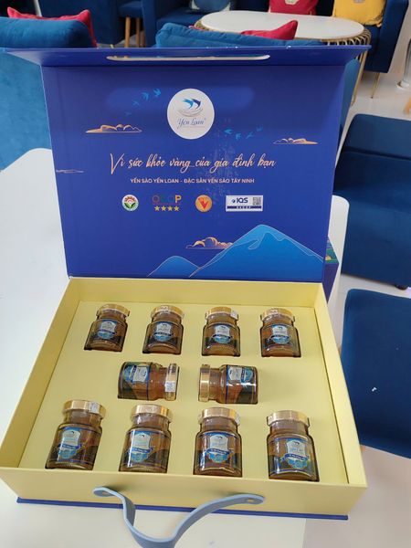 Hộp quai da 10 Hũ - 5g Yến/Hũ Chưng Đông Trùng Phù Hợp Cho Nam Giới