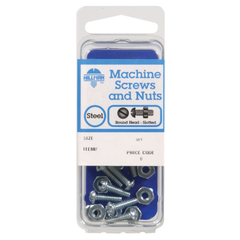 10 VÍT MÁY THÉP MẠ KẼM HILLMAN NO.6-32S X 2.5CM