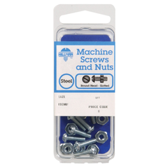 10 VÍT MÁY THÉP MẠ KẼM HILLMAN NO.8-32S X 3.2CM