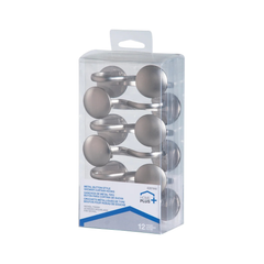 12 MÓC TREO RÈM TẮM KIỂU NÚT MẠ NIKEN HOMEPLUS