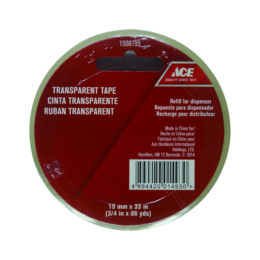 BĂNG KEO TRONG SUỐT HIỆU ACE KÍCH THƯỚC 19MM X 33M