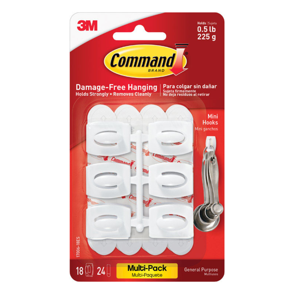 18 MÓC NHỰA MINI 3M COMMAND 3.4CM