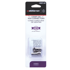 2 ĐẦU NỐI CÁP ĐỒNG TRỤC GẤP NẾP RG6 MONSTER