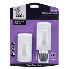 2 MÓC TREO CHỮ NHẬT HIGHNMIGHTY TT 9KG NHỰA TRẮNG