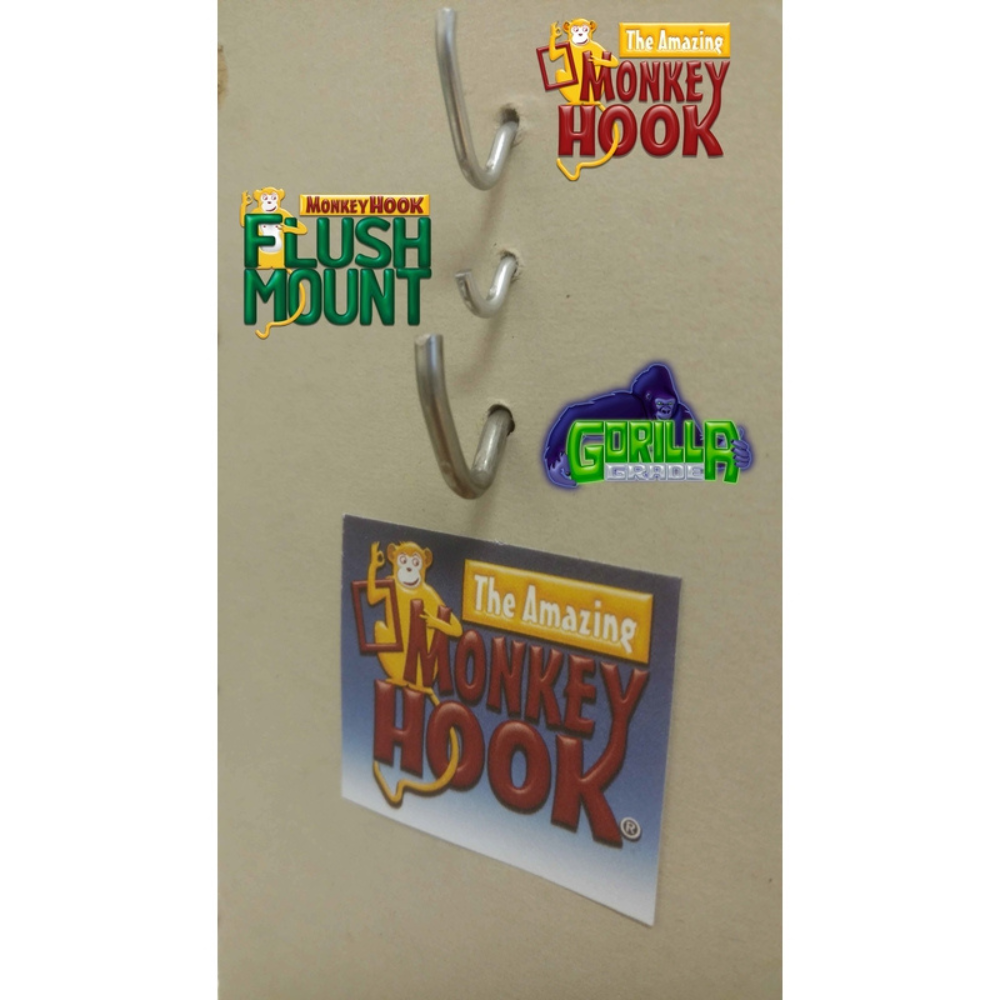 2 MÓC TREO TRANH THÉP MẠ KẼM MONKEY HOOK TT 18KG