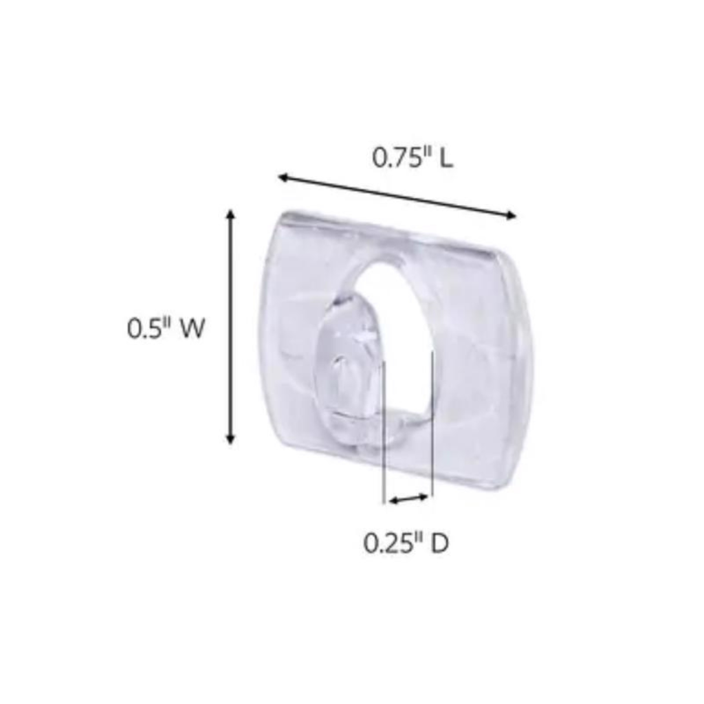 GÓI 20 MÓC NHỰA MINI DÁN TƯỜNG 3M DÀI 4.4CM