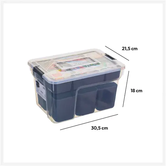 HỘP ĐỰNG LINH KIỆN SAMBA 8L BẰNG NHỰA 160431