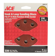 5 ĐĨA CHÀ NHÁM ACE ĐỘ NHÁM 220 KÍCH THƯỚC 13CM