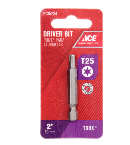 ĐẦU VÍT HÌNH SAO THÉP KHÔNG GỈ ACE T25 90X6.35MM