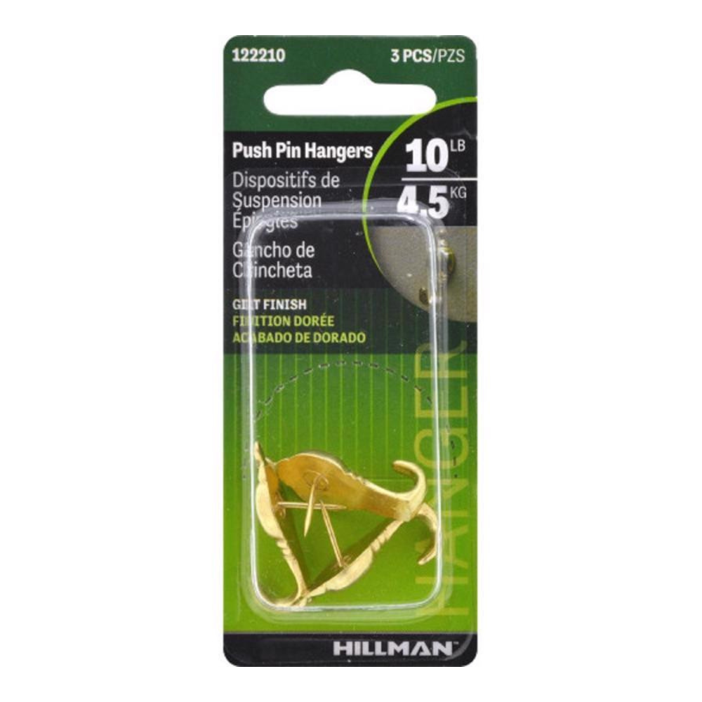 3 ĐINH GHIM TREO TRANH THÉP HILLMAN TẢI TRỌNG4.5KG