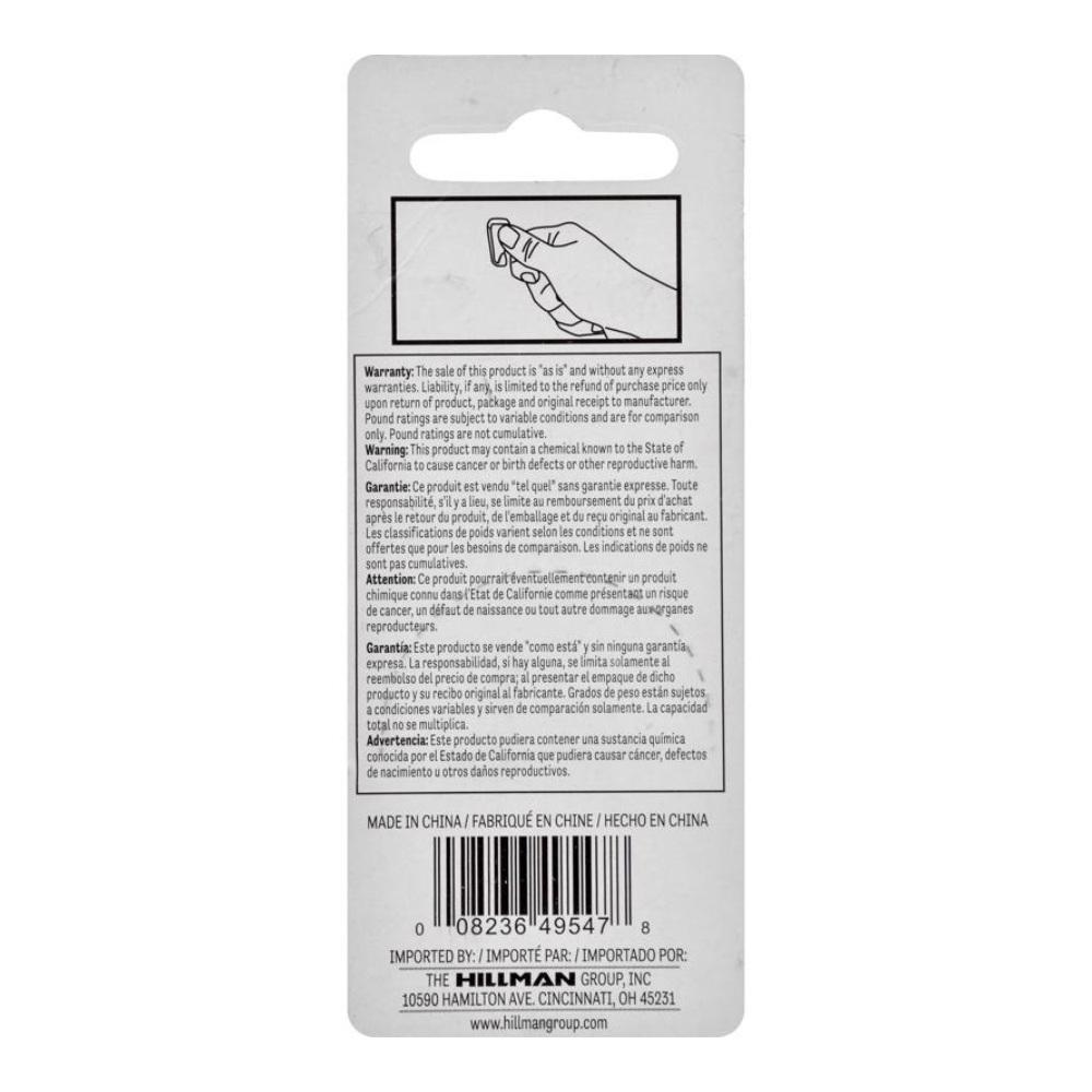 3 ĐINH GHIM TREO TRANH THÉP HILLMAN TẢI TRỌNG4.5KG