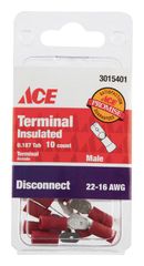 ACE GÓI 10 ĐẦU NỐI ĐỰC CÁCH ĐIỆN 22-16 AWG 0.187