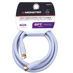 CÁP VIDEO ĐỒNG TRỤC RG6 MONSTER 1.83M TRẮNG