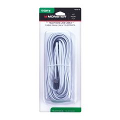 DÂY ĐIỆN THOẠI BÀN 4 DÂY DẪN MONSTER 15.24M TRẮNG