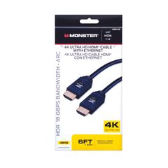 CÁP HDMI ETHERNET TỐC ĐỘ CAO CL3 MONSTER 1.8M ĐEN