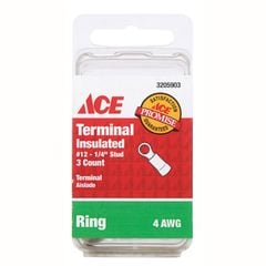 ACE GÓI 3 ĐẦU COS TRÒN NỐI DÂY ĐIỆN 4 AWG VÀNG