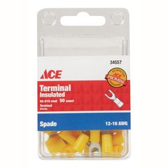BỘ 50 ĐẦU COS CHỮ U ACE VÀNG 0.4CM 12-10 AWG