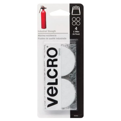 4 ĐAI DÁN 2 MẶT TRÒN CÔNG NGHIỆP VELCRO TRẮNG 5CM